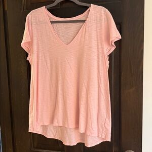 LILY PULITZER Pink V-Neck Women's Top XL